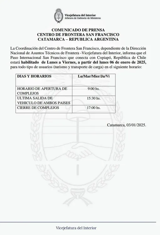 Apertura Paso de San Francisco - 02