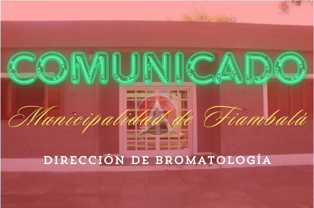Placa COMUNICADOS Bromatologia