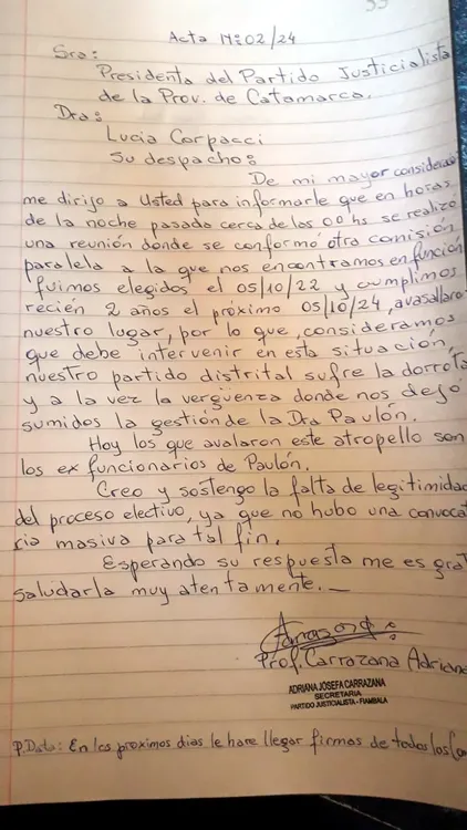Partido Justicialista Fiambala - 02