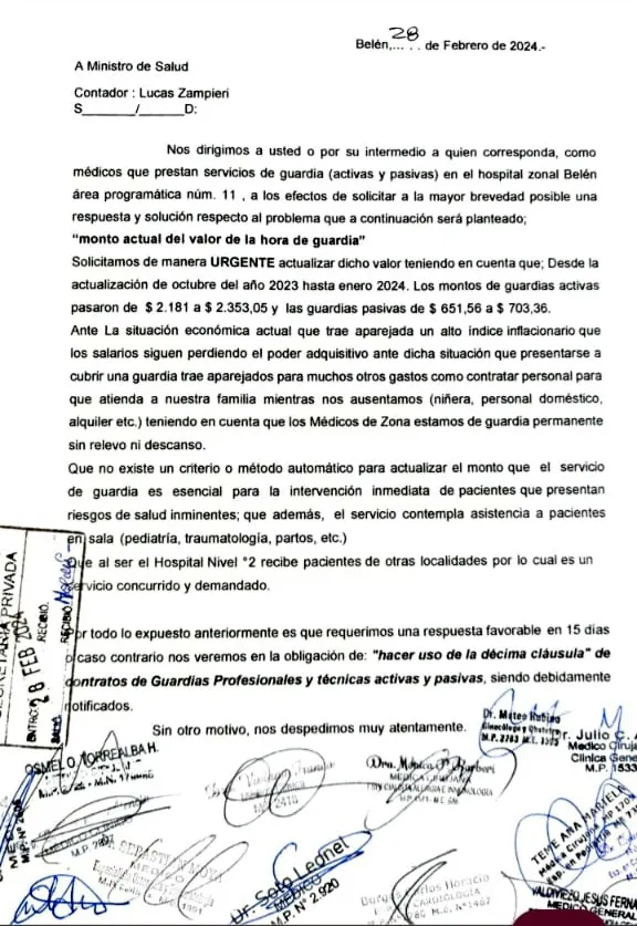 Reclamo Salud Tinogasta - 12