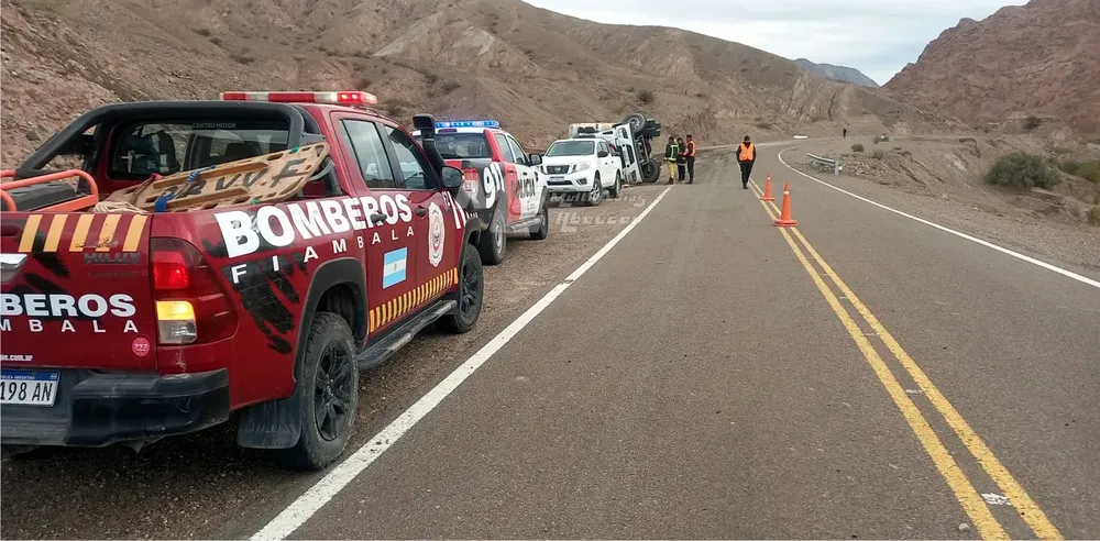 Vuelco Camion Ruta 60