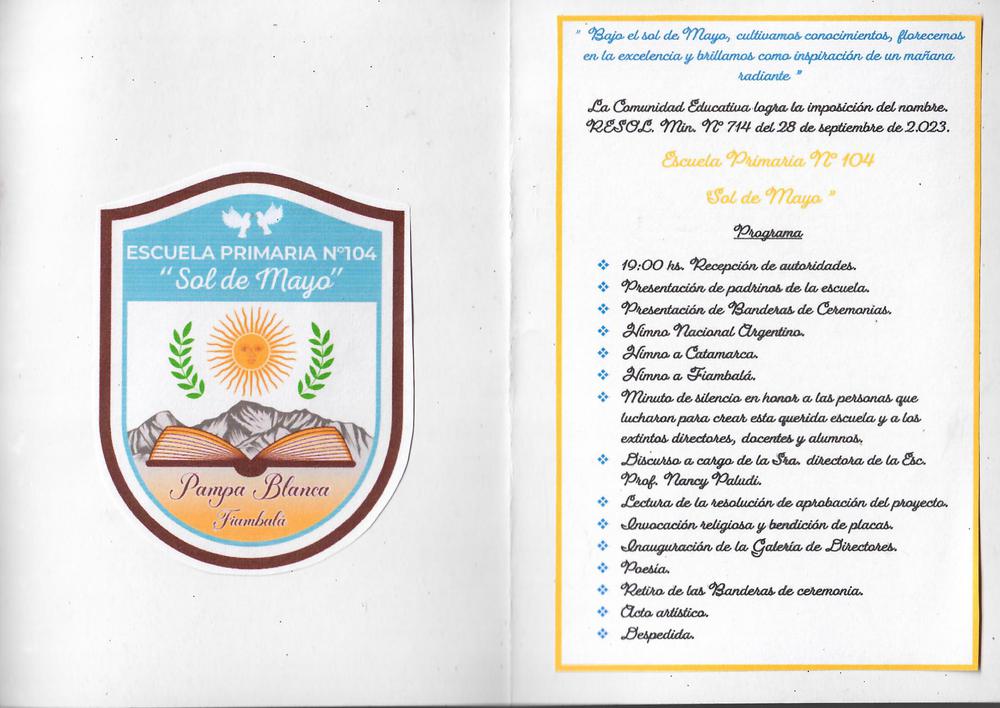 Imposicion de Nombre Escuela 104 - 02