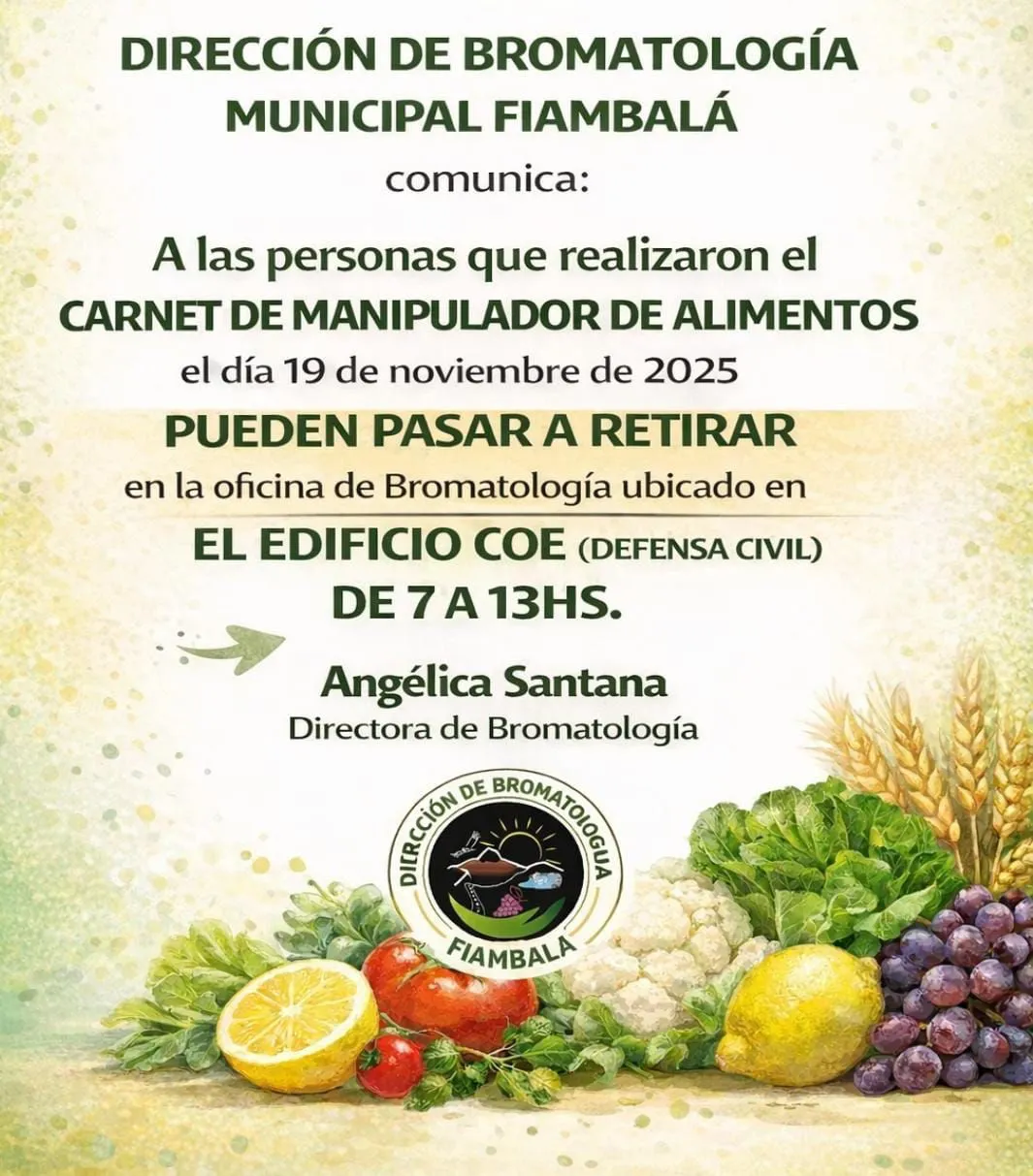 Comunicado Bromatologia