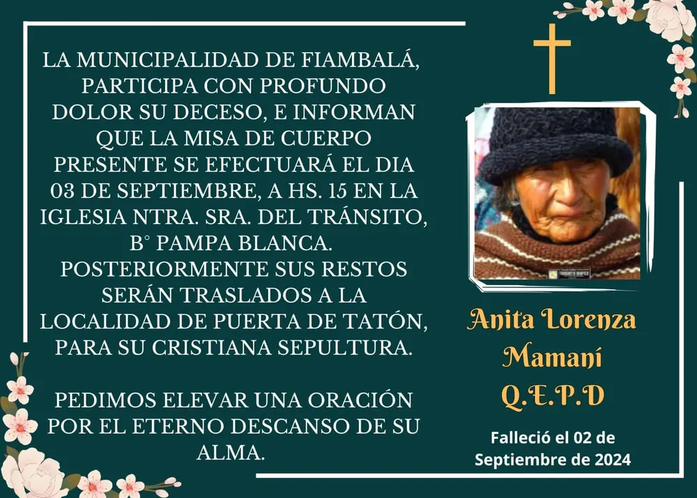Fallecimiento Doña Lorenza - 02