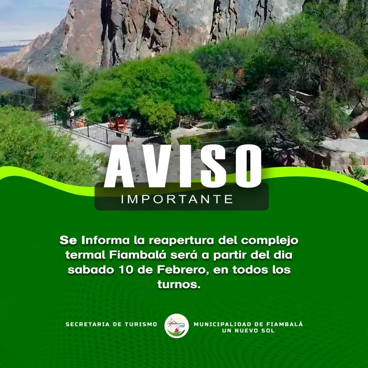 Aviso de Las Termas