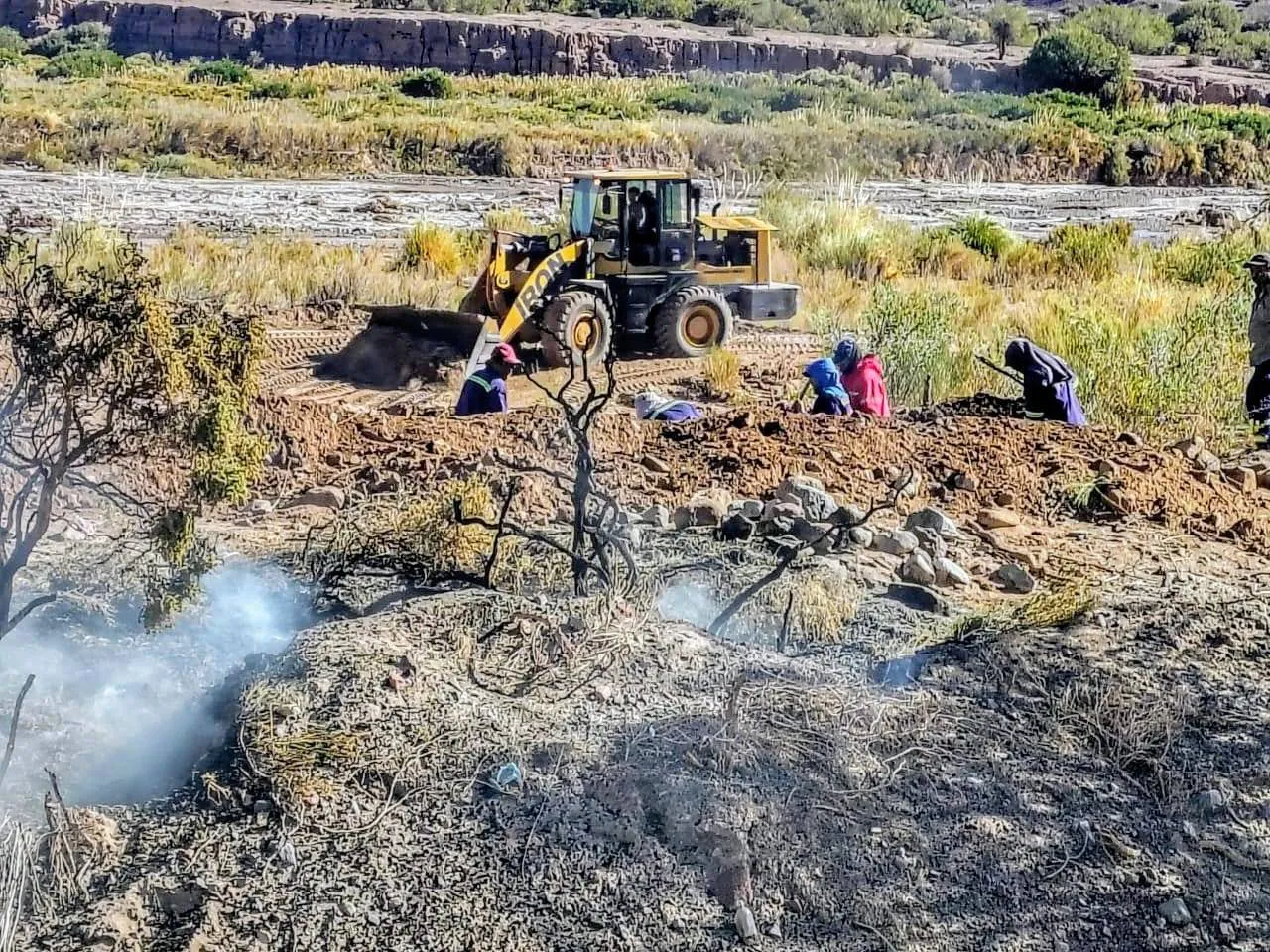 Inicio Obras de Riego Guanchin - 01