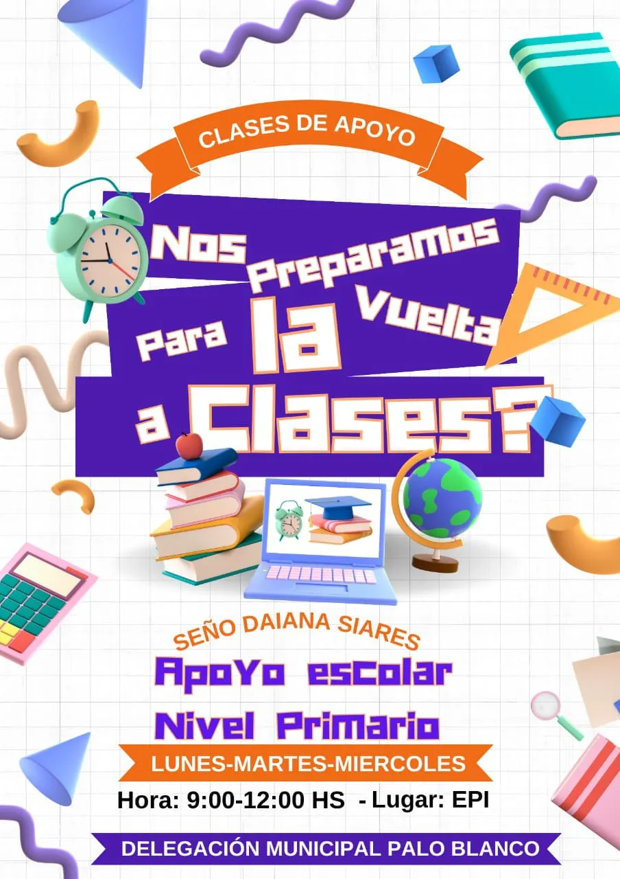 Clases de Apoyo en Palo Blanco