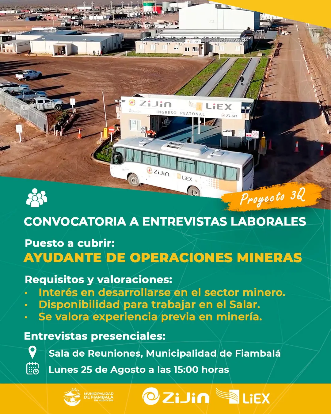 Convocatoria Laboral Zijin - Liex - 18