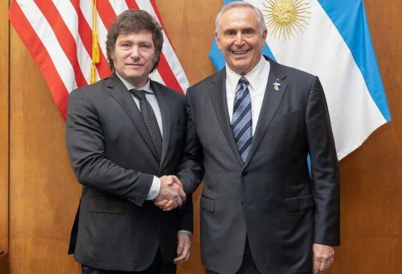 Javier Milei y Marc Stanley