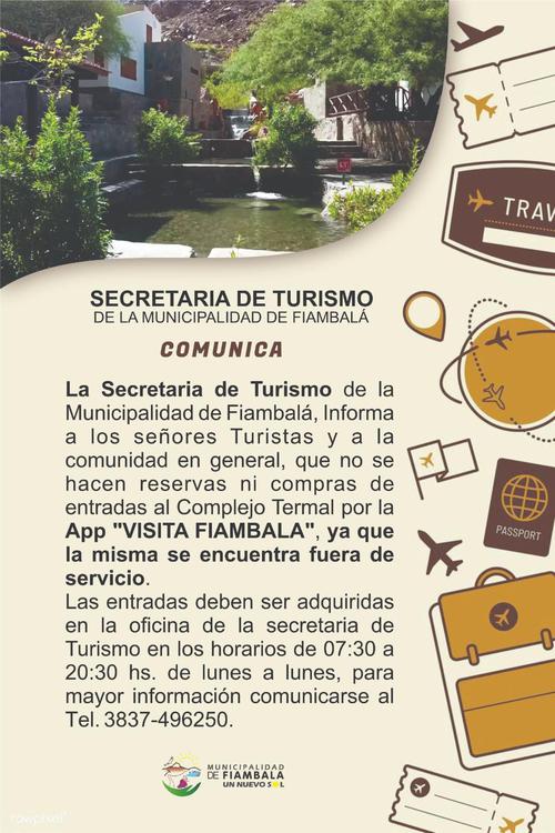 Comunicado Secretaria de Turismo Fiambala - 01