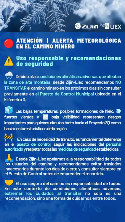 Alerta Metereologica Cordillera - 01