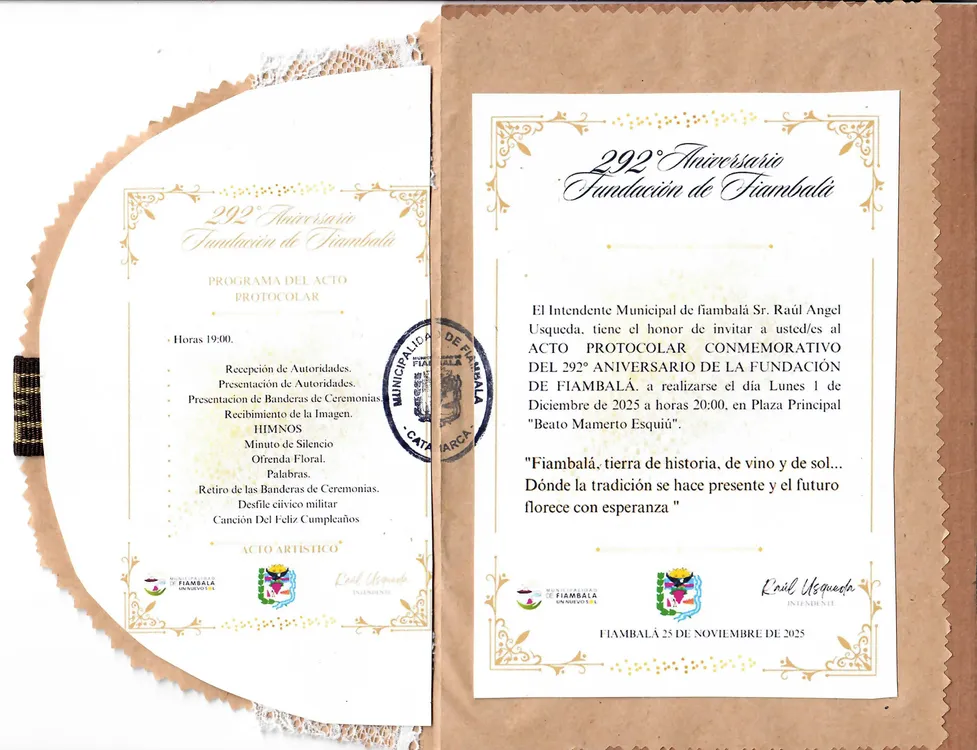 Invitacion Aniversario de Fiambala - 01