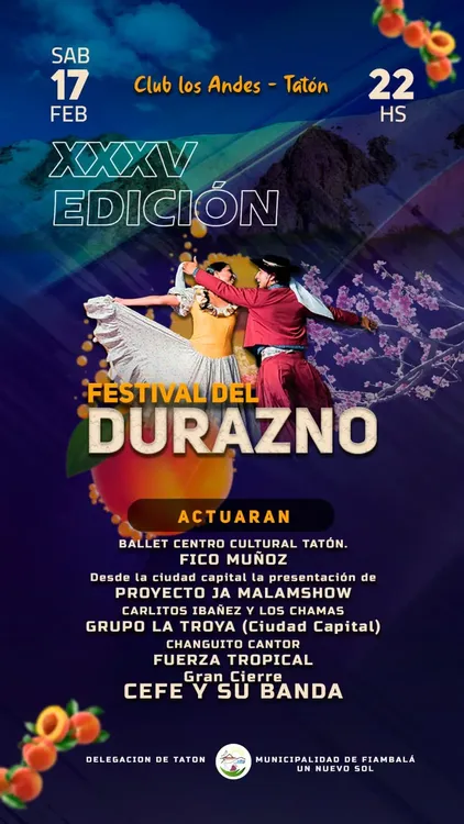 Cartelera - Festival del Durazno - 02